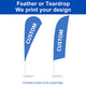TheDisplayOutlet Feather Flag Pole Kit - 10-Pack, Base of Your Choice Image