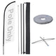 TheDisplayOutlet Feather Flag Pole Kit - 10-Pack, Base of Your Choice, 8.2ft Pole+Base Image
