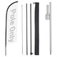 TheDisplayOutlet Feather Flag Pole Kit - 10-Pack, Base of Your Choice, 8.2ft Pole+Spike Image