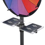TheDisplayOutlet 8"x9.5" Clear Acrylic Tray Display for Prize Wheels Image