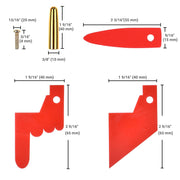 Replacement Parts for Spin Wheel (20)Pegs & (3)Pointers