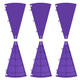 TheDisplayOutlet Parts of Modular Prize Wheel (Plate/Center/Pegs Options), Purple Plates 6ct/pk Image