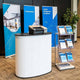 TheDisplayOutlet Portable Trade Show Display Podium Counter II Black Image