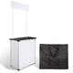 TheDisplayOutlet Portable Trade Show Display Podium Counter w/ Header Black Image