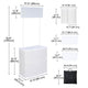 TheDisplayOutlet Portable Promotional Counter Banner Stand Trade Show Display Image