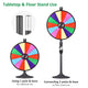 TheDisplayOutlet WinSpin 24" Prize Wheel Round Base Stand Spinning Wheel Image