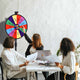 TheDisplayOutlet WinSpin 24" Prize Wheel Round Base Stand Spinning Wheel Image