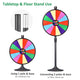 TheDisplayOutlet 24" Prize Wheel with Acrylic Sign Holder 8.5 x 11 Image