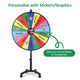 TheDisplayOutlet 48" Prize Wheel Rolling Stand Trade Show Spin Wheel Image