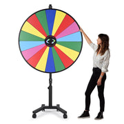 48" Prize Wheel Rolling Stand Trade Show Spin Wheel