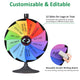 TheDisplayOutlet WinSpin 24" Prize Wheel Tabletop Floor Stand Stable Base 12-Slot Image