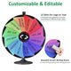 TheDisplayOutlet WinSpin 36" Large Prize Wheel Floor Stand Tabletop 12-Slot Image