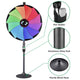 TheDisplayOutlet WinSpin 36" Large Prize Wheel Floor Stand Tabletop 12-Slot Image