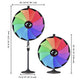 TheDisplayOutlet WinSpin 36" Large Prize Wheel Floor Stand Tabletop 12-Slot Image