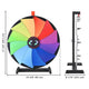 TheDisplayOutlet WinSpin Prize Wheel 24" Tabletop Spinning Wheel Dry Erase Image