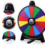 TheDisplayOutlet 12" Spin Wheel Dry Erase Folding Stand Image