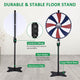 TheDisplayOutlet WinSpin Prize Wheel 24" Dry Erase 16-Slot Tabletop & Floor Stand Image