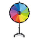 TheDisplayOutlet 48" Prize Wheel Rolling Stand Trade Show Spin Wheel, Breeze Image