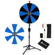 TheDisplayOutlet 24" Portable Modular Prize Wheel with Tripod Stand 12-Slot Image
