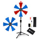 TheDisplayOutlet 24" Portable Modular Prize Wheel with Tripod Stand 12-Slot, Blue & Red & White Image