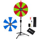 TheDisplayOutlet 24" Portable Modular Prize Wheel with Tripod Stand 12-Slot, Red & Green Image