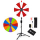 TheDisplayOutlet 24" Portable Modular Prize Wheel with Tripod Stand 12-Slot, Red & White Image