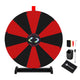 TheDisplayOutlet 24" Prize Wheel with Customizable Slots(12) Trade Show Promo, Black & Red Image