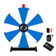 TheDisplayOutlet 24" Prize Wheel with Customizable Slots(12) Trade Show Promo, Blue & White Image