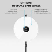 TheDisplayOutlet WinSpin Prize Wheel 36" Large Spinning Wheel Round Base Stand Image
