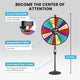 TheDisplayOutlet WinSpin Prize Wheel 36" Large Spinning Wheel Round Base Stand Image