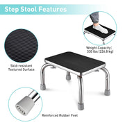 Heavy Duty Steel Step Stool Holds 330lbs