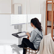 Slide Out Keyboard Tray for Mobile Computer Cart