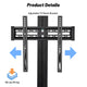 TheDisplayOutlet TV Mount for Rolling TV Carts, PC Carts - Supports 32"-65" Screens Image
