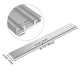 TheDisplayOutlet Dual Monitor Arm Crossbar Holds up to 32" Monitors, 36" Silver Image