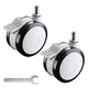 TheDisplayOutlet 3 inch Swivel Casters with Locks Set(2) for Computer Laptop Cart Image