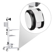 TheDisplayOutlet 3 inch Swivel Casters with Locks Set(2) for Computer Laptop Cart Image