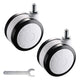 TheDisplayOutlet 3 inch Swivel Casters Set(2) for Computer Laptop Cart Image