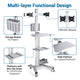 TheDisplayOutlet Dual Monitor Mobile Computer Cart for Telemedicine Image