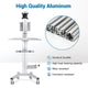 TheDisplayOutlet Rolling Mobile Workstation Computer Cart Sit Stand Image