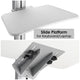 TheDisplayOutlet Rolling Mobile Workstation Computer Cart Sit Stand Image