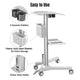 TheDisplayOutlet NexusX Mobile Laptop Cart with Power Outlet Image