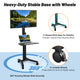TheDisplayOutlet Rolling TV Stand with Laptop Shelf for 32 to 65in Screen Image