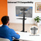 TheDisplayOutlet Rolling TV Stand with Laptop Shelf for 32 to 65in Screen Image