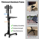 TheDisplayOutlet Rolling TV Stand with Laptop Shelf for 32 to 65in Screen Image
