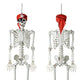 5'5" Full Body Cowboy Pirate Skeleton Posable Halloween Decoration