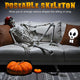 5'5" Full Body Cowboy Pirate Skeleton Posable Halloween Decoration