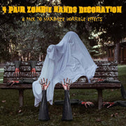 Lawn Zombie Hands 4 Pairs Scary Fake Hands Outdoor Decorations