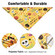 TheDisplayOutlet Large Dog Bandanas Washable Triangle Handkerchief Set of 10 Image