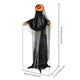TheDisplayOutlet 5'5" Halloween Animated Pumpkin Haunted House Yard Image