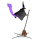 TheDisplayOutlet 9ft Animated Hovering Witch Outdoor Yard Halloween Decoration Image